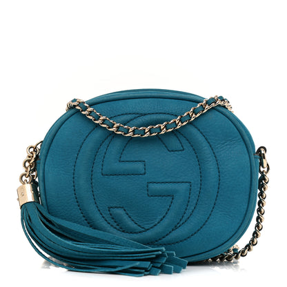 Gucci Vitello Range Mini Soho Chain Bag Deep Cobalt 2 of 31