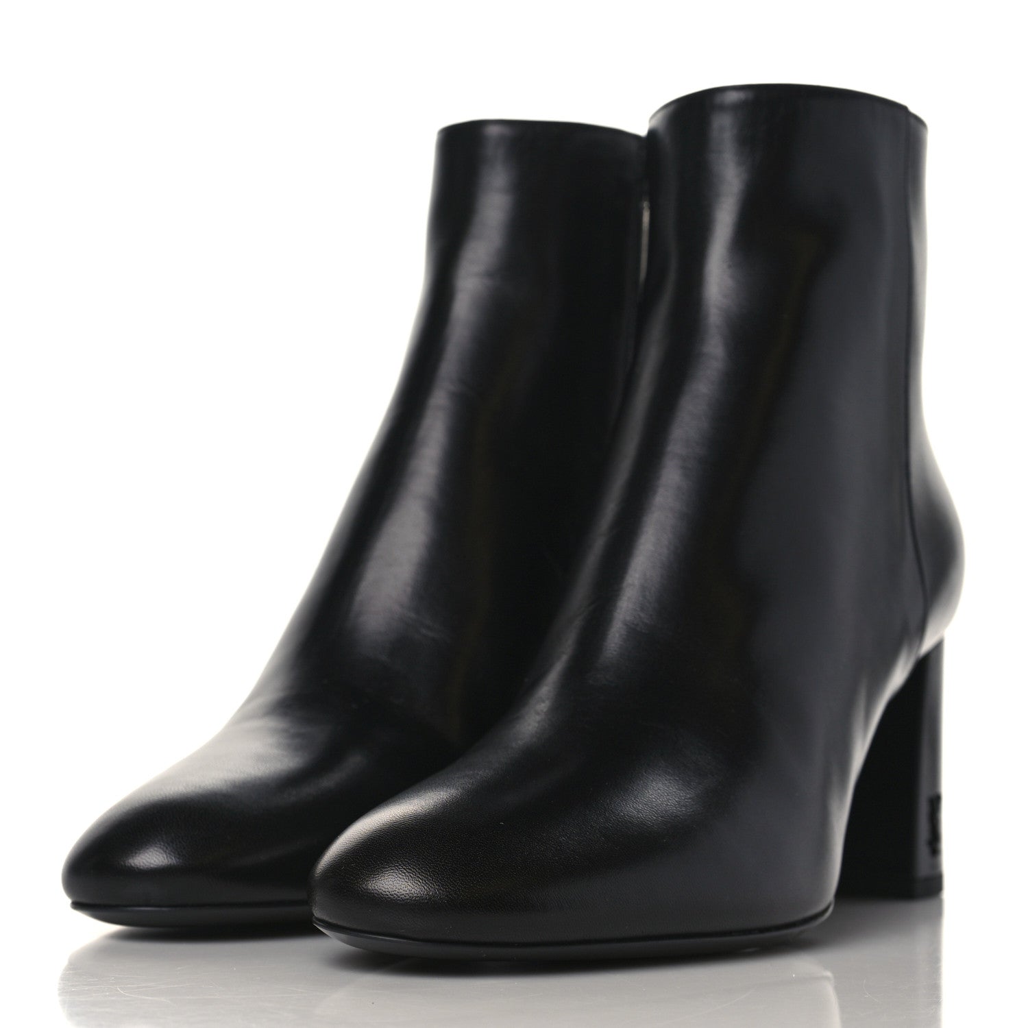 Saint Laurent Nappa Vendome Loulou Ankle Zip Boots 39.5 Black 3 of 9