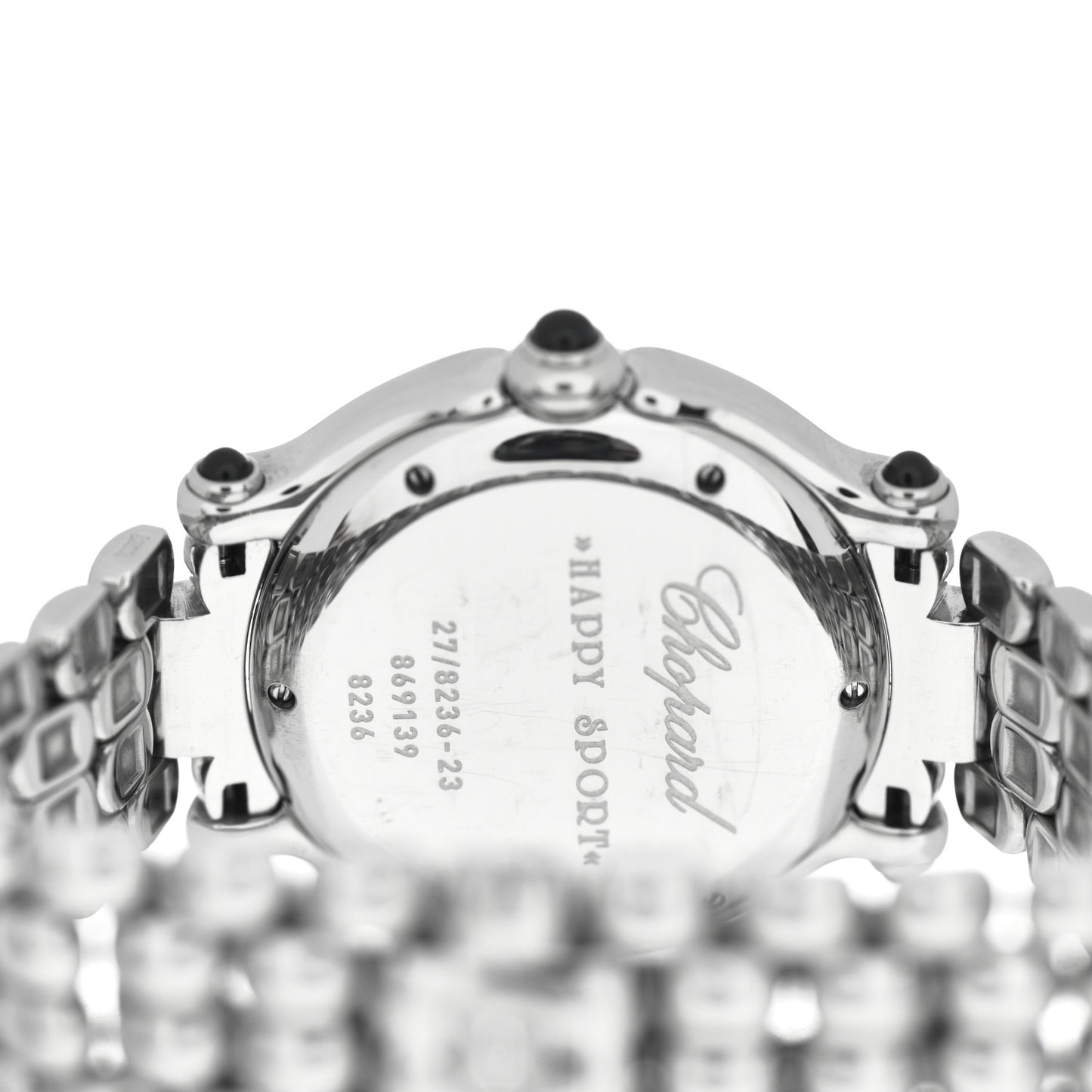 Stainless Steel 7 Diamond 32mm Happy Sport Quartz Watch