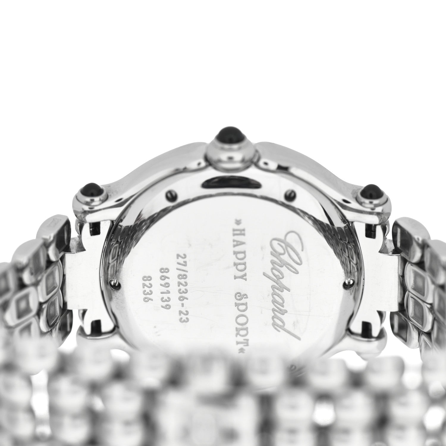 Chopard Stainless Steel 7 Diamond 32mm Happy Sport Quartz Watch 4 of 4