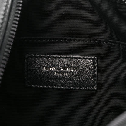 Saint Laurent Calfskin Matelasse Monogram Monochrome Lou Camera Bag Black 6 of 10