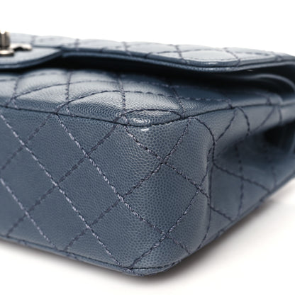 Chanel Caviar Quilted Medium Double Flap Grey 10 of 12