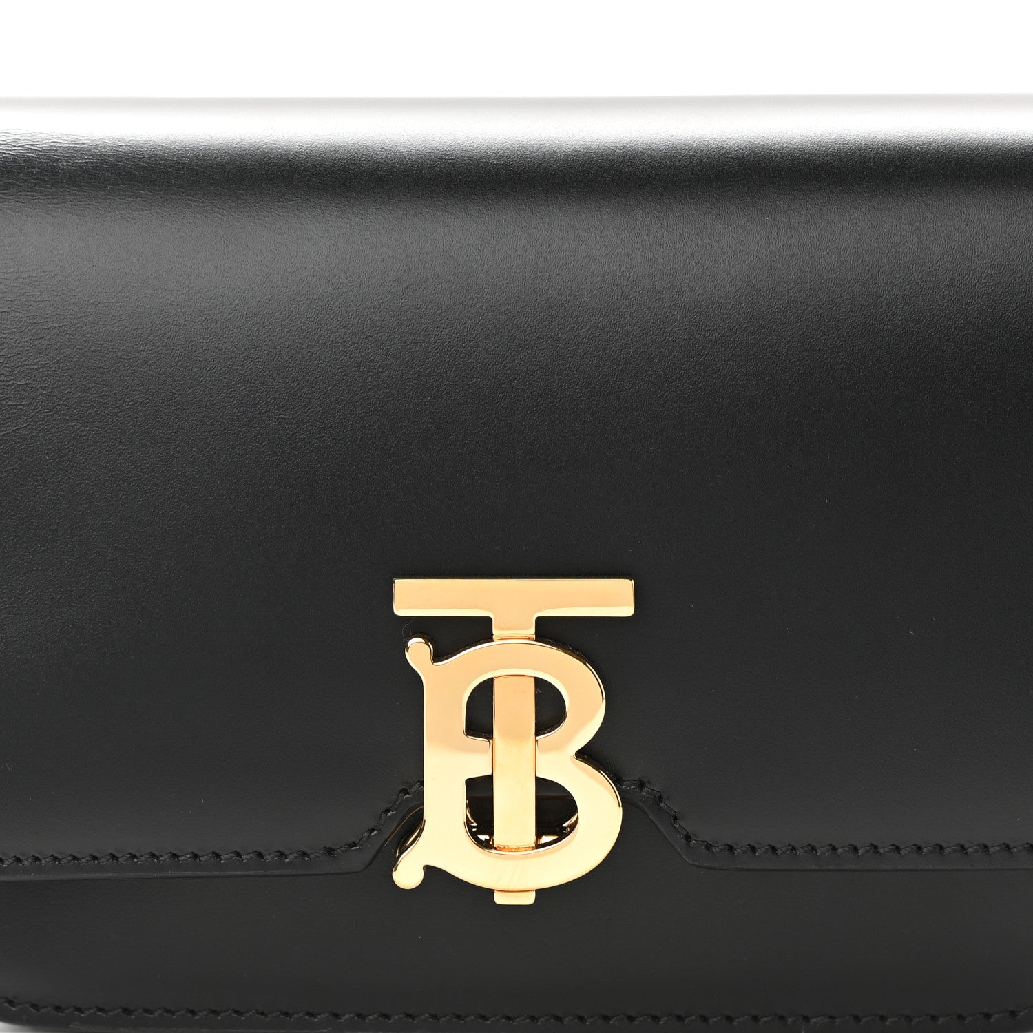 Burberry Calfskin TB Bum Bag Black 7 of 9