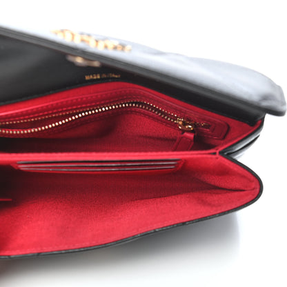 Chanel Lambskin Quilted Chanel 19 Flap Clutch Black 5 of 10
