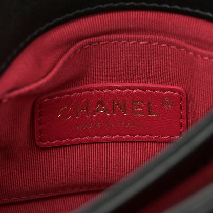 Chanel Calfskin Quilted Pearl Jewel Chain Flap Black 7 of 15