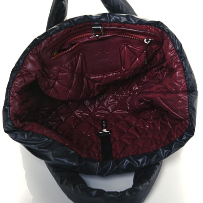 Chanel Nylon Quilted Medium Coco Cocoon Reversible Tote Black 4 of 10