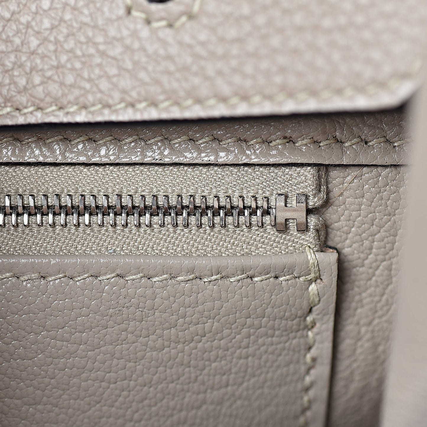Taurillon Clemence Birkin 35 Gris Tourterelle