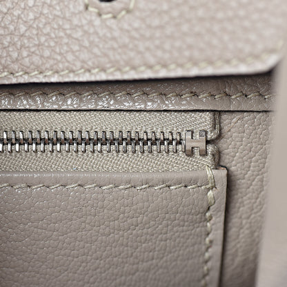 Hermes Taurillon Clemence Birkin 35 Gris Tourterelle 20 of 32
