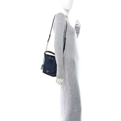 Prada Re-Nylon Saffiano Mini Re-Edition 1978 Bucket Bag Navy 2 of 9