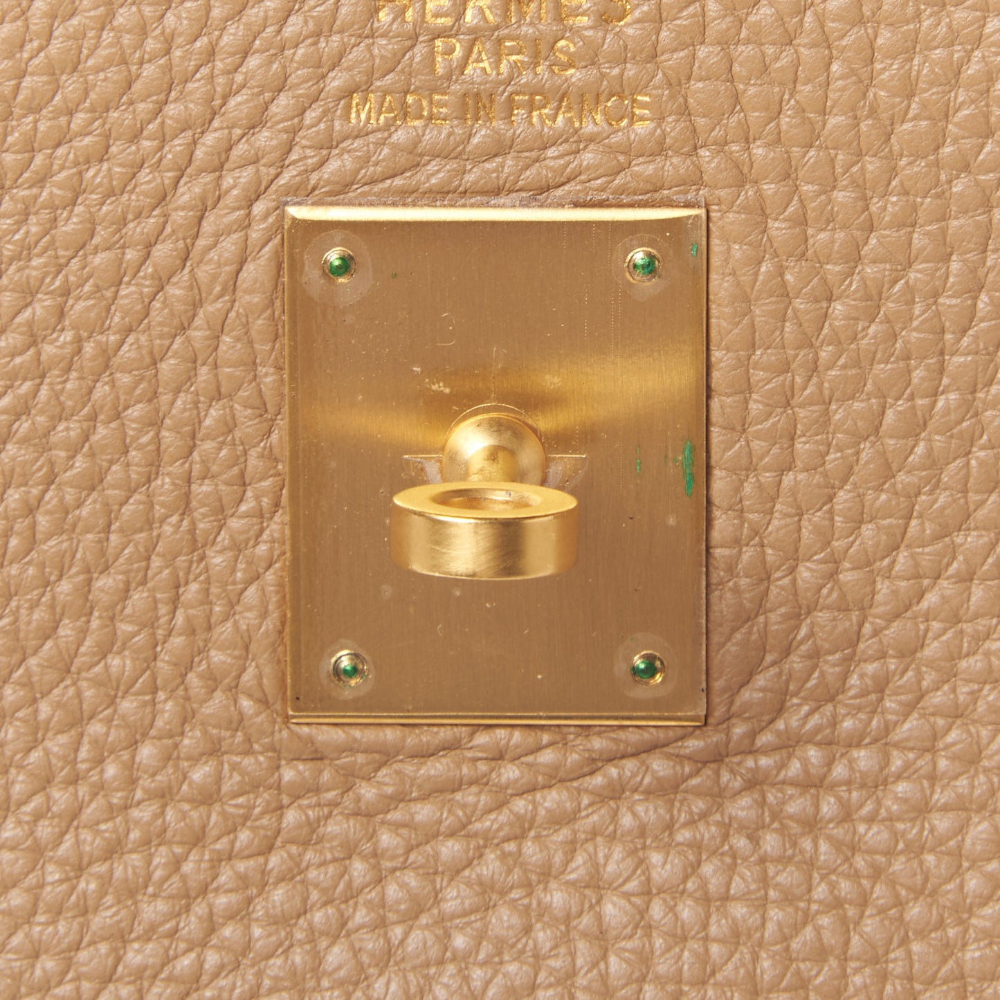 Taurillon Clemence Tri-Color Kelly Retourne 35 Tabac Camel Ebene Parchemin