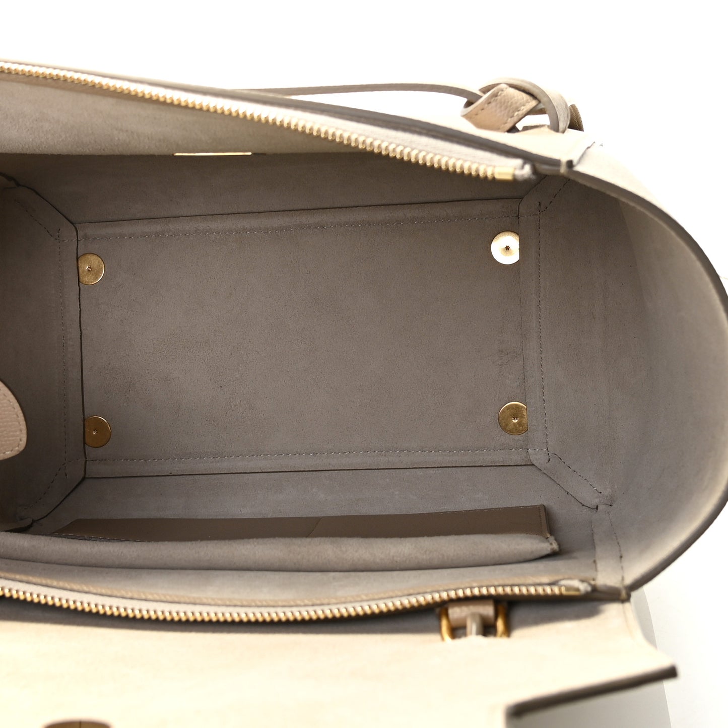Grained Calfskin Mini Belt Bag Light Taupe