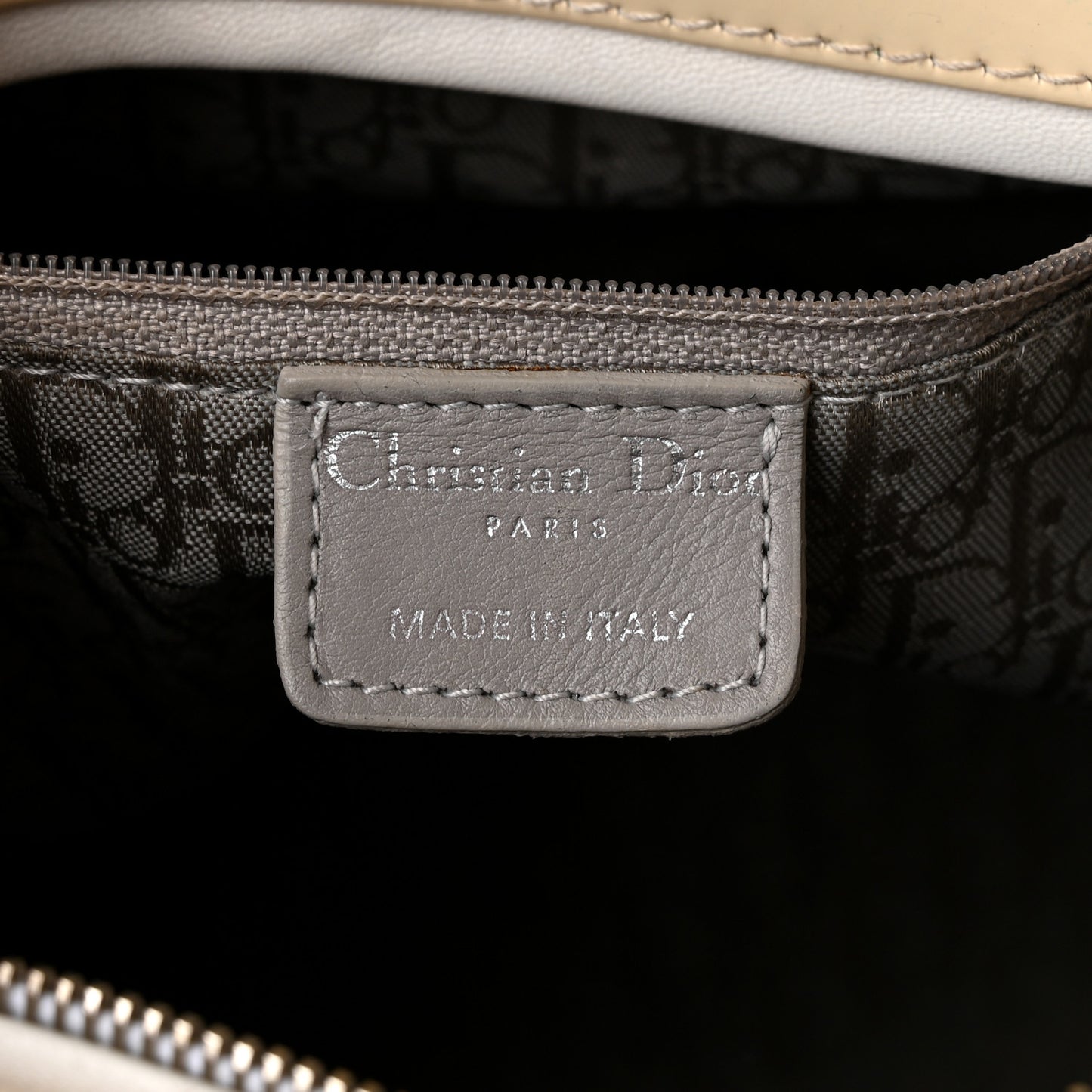 Patent Cannage Large Lady Dior White