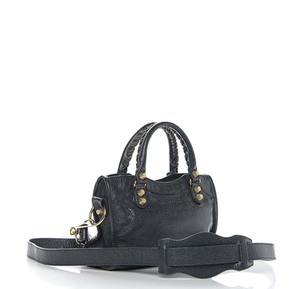 Balenciaga Agneau Giant 12 Gold Hardware Mini City Anthracite 2 of 8