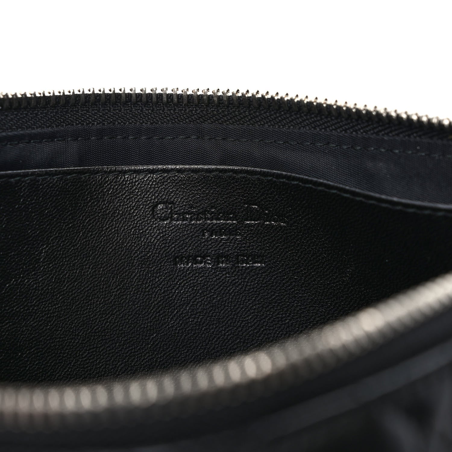 Christian Dior Lambskin Cannage Lady Dior Pochette Black 5 of 5