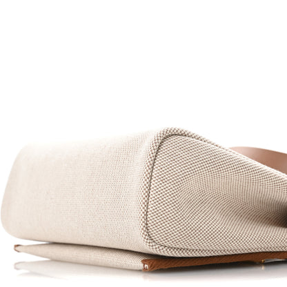 Hermes Military Toile Vache Hunter Herbag Zip Retourne 20 Ecru Beige Fauve 10 of 11