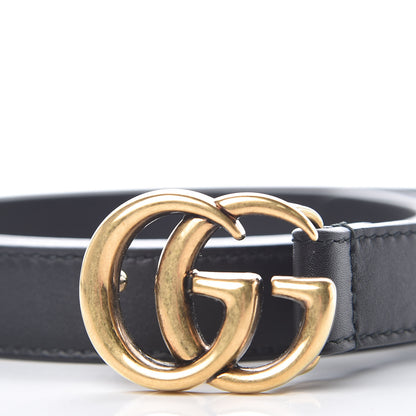 Gucci Calfskin Double G 20mm Belt 105 42 Black 6 of 8