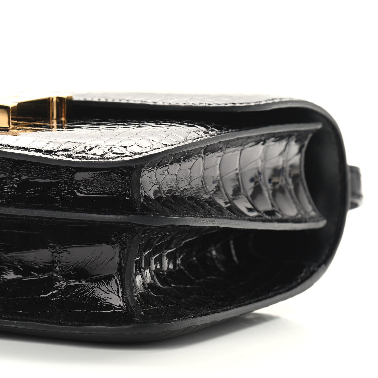 Hermes Shiny Alligator Constance 18 Black 9 of 9