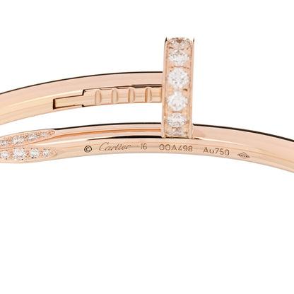 Cartier 18K Pink Gold Diamond Juste Un Clou Bracelet 16 4 of 5