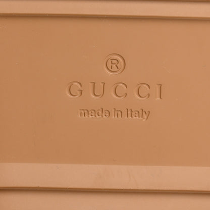 Gucci Monogram Jumbo GG Nappa Samoa Platform 40mm Slide Sandals 37 Camel Ebony New Acero 8 of 10