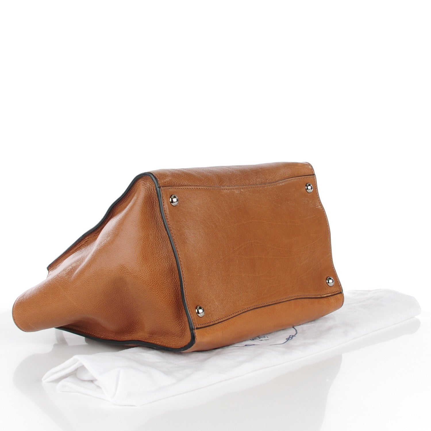 Prada Glace Calf Twin Pocket Tote Cannella 7 of 12