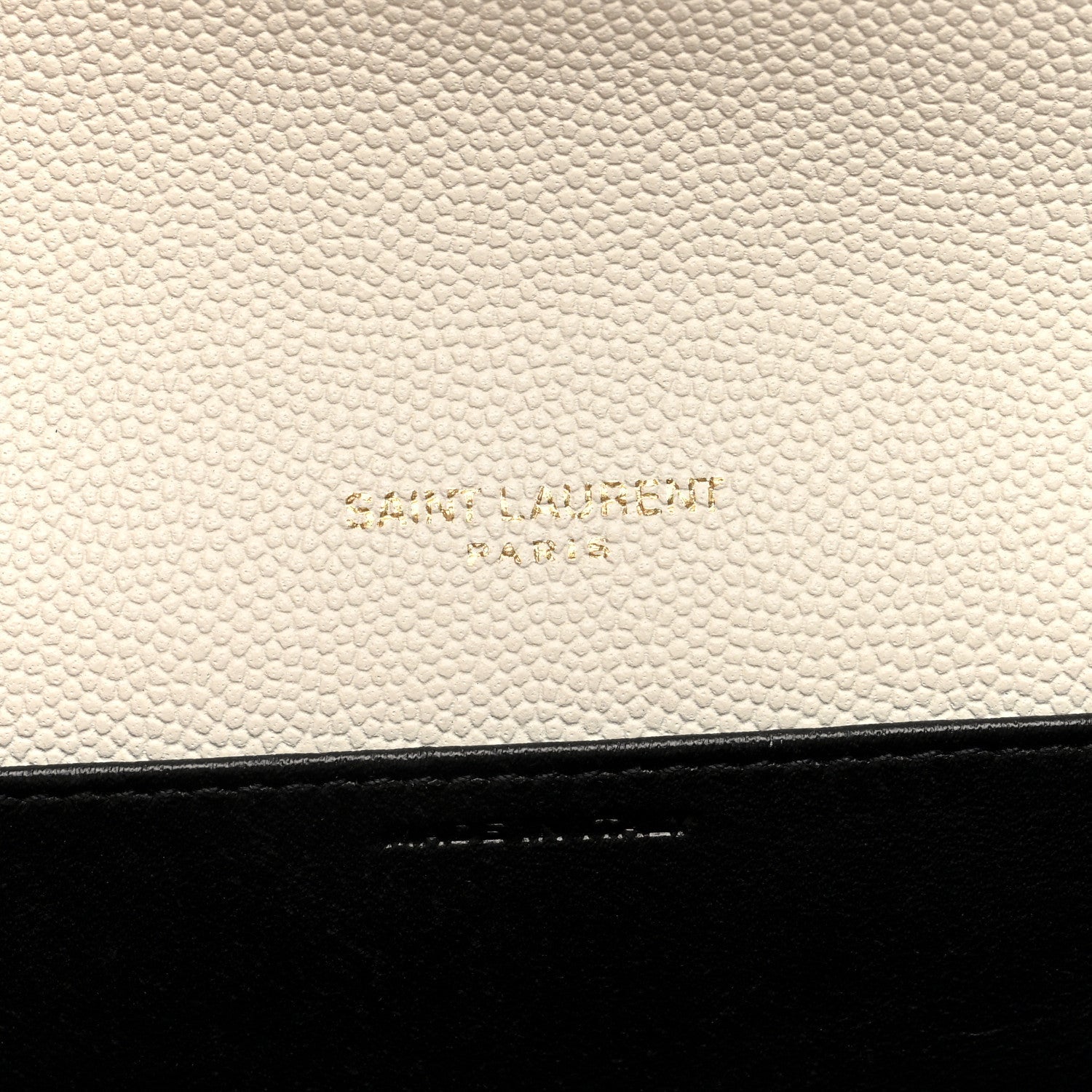 Saint Laurent Grain De Poudre Monogram Uptown Chain Wallet Crema Soft 7 of 10