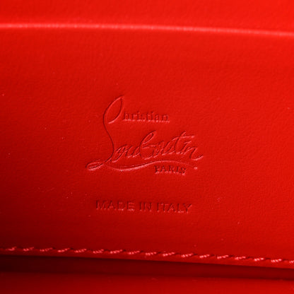 Christian Louboutin Calfskin Kitty Print Loubi54 Chain Clutch Brown Gold 6 of 10