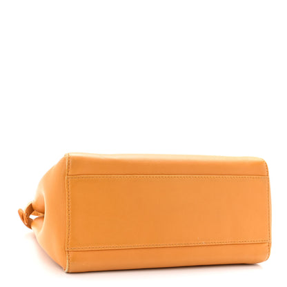 Fendi Nappa Mini Peekaboo Iconic Satchel Giallo Syrup 4 of 10