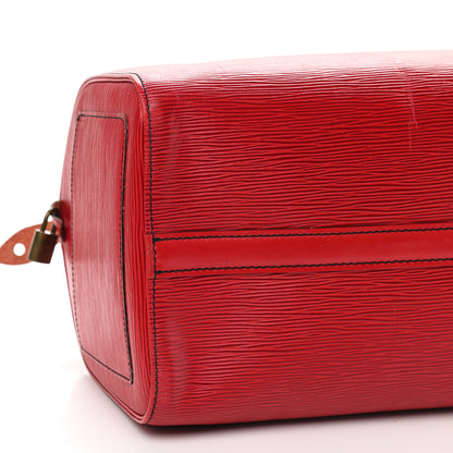Louis Vuitton Epi Speedy 35 Castillan Red 8 of 10