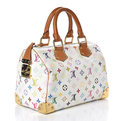 Louis Vuitton Monogram Multicolor Speedy 30 White 3 of 9