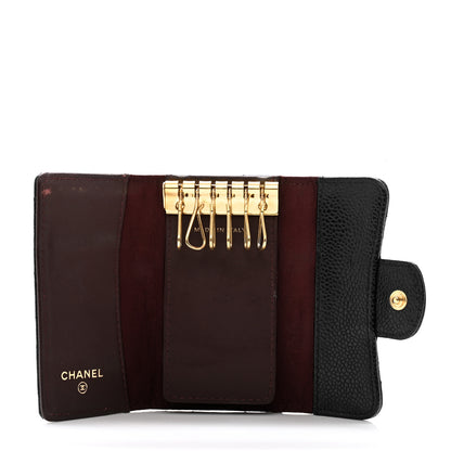 Chanel Caviar Quilted 6 Key Holder Black 5 of 10