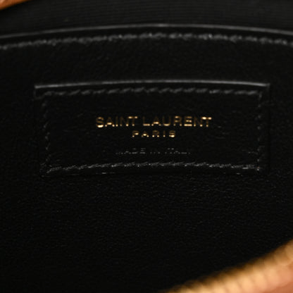 Saint Laurent Suede Calfskin Y Quilted Monogram Small Loulou Chain Satchel Cinnamon 6 of 11