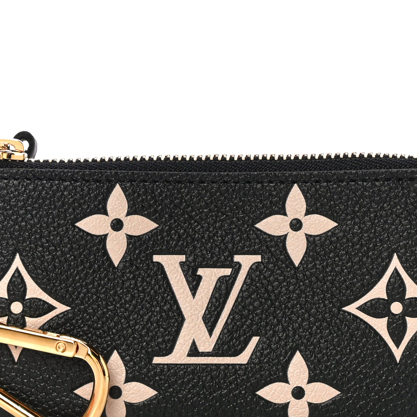 Empreinte Monogram Giant Key Pouch Black Beige