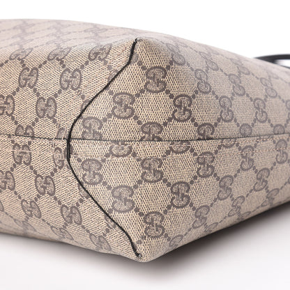 Gucci Calfskin GG Supreme Monogram Medium Reversible Tote Black 15 of 25