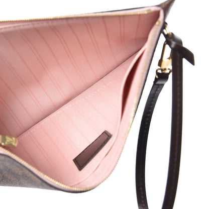 Louis Vuitton Damier Ebene Neo Neverfull MM Rose Ballerine 7 of 16