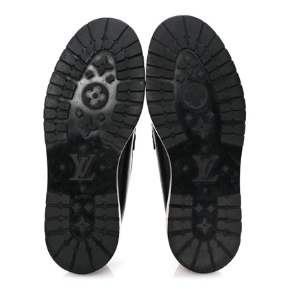 Louis Vuitton Calfskin Mens Loafers 9.5 Black 6 of 9