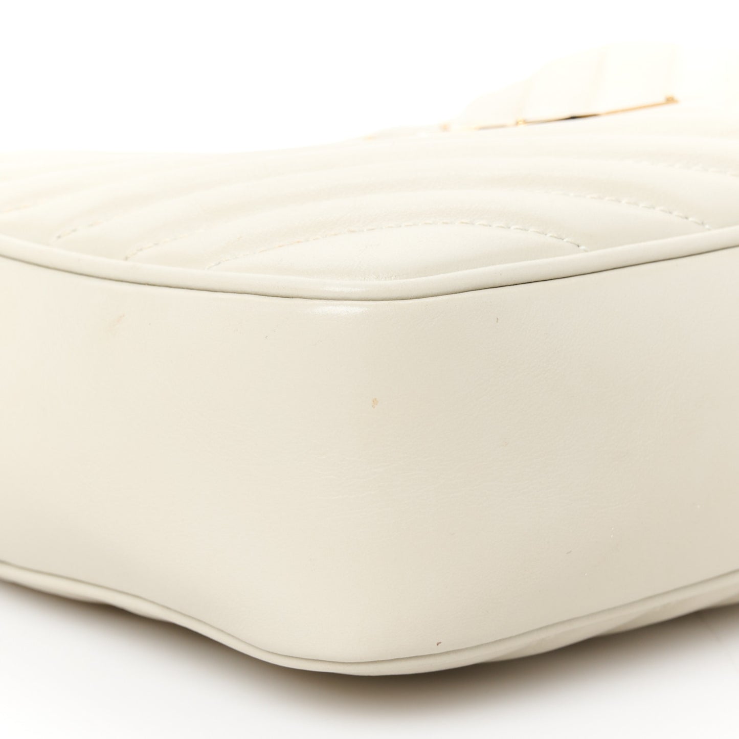 Calfskin Matelasse Monogram Lou Camera Bag Blanc Vintage