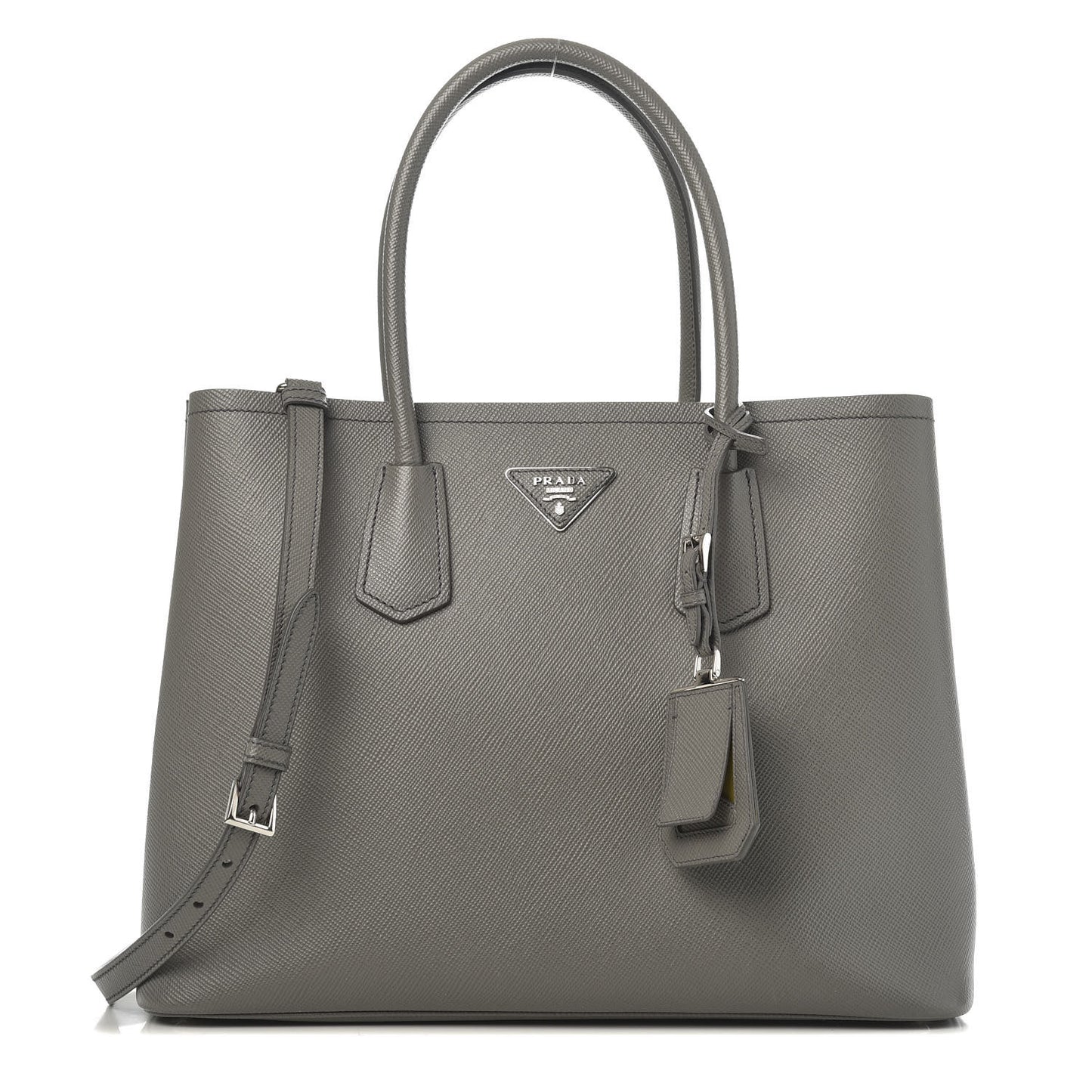 Saffiano Cuir Large Double Bag Marmo