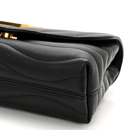 Louis Vuitton Calfskin LV New Wave Chain Bag Black 8 of 11