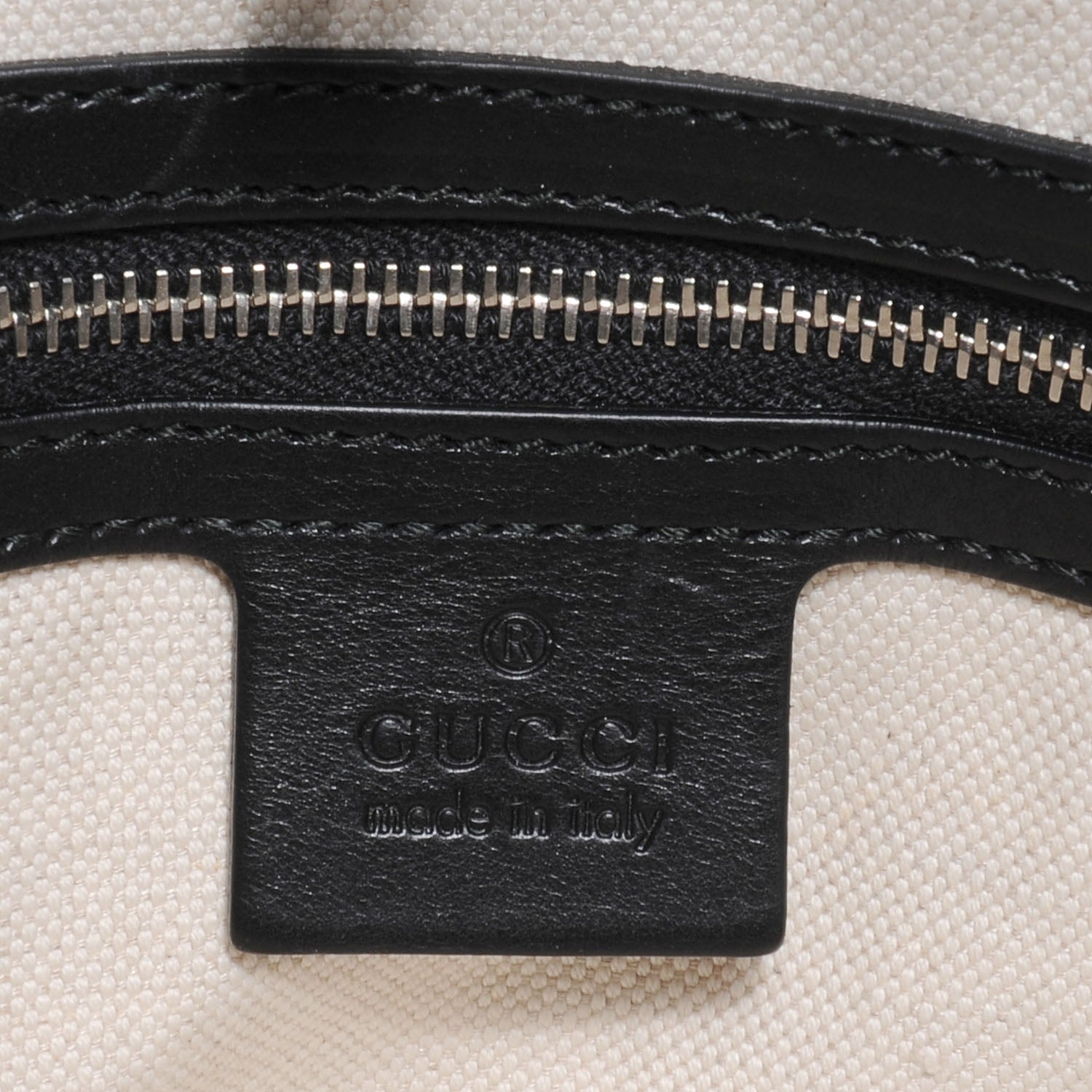 Gucci Leather Medium Ribot Horse Heads Tote Black 7 of 8