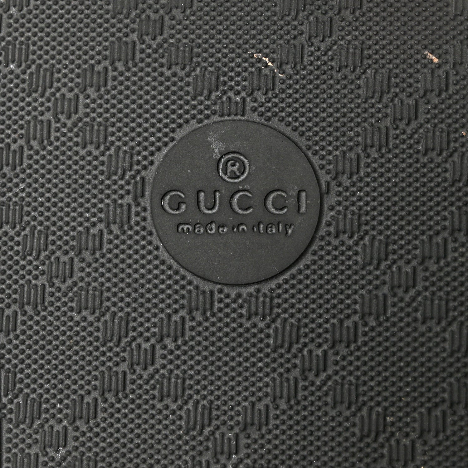 Gucci Rubber Womens Logo Slide Sandals 36 Black 9 of 9