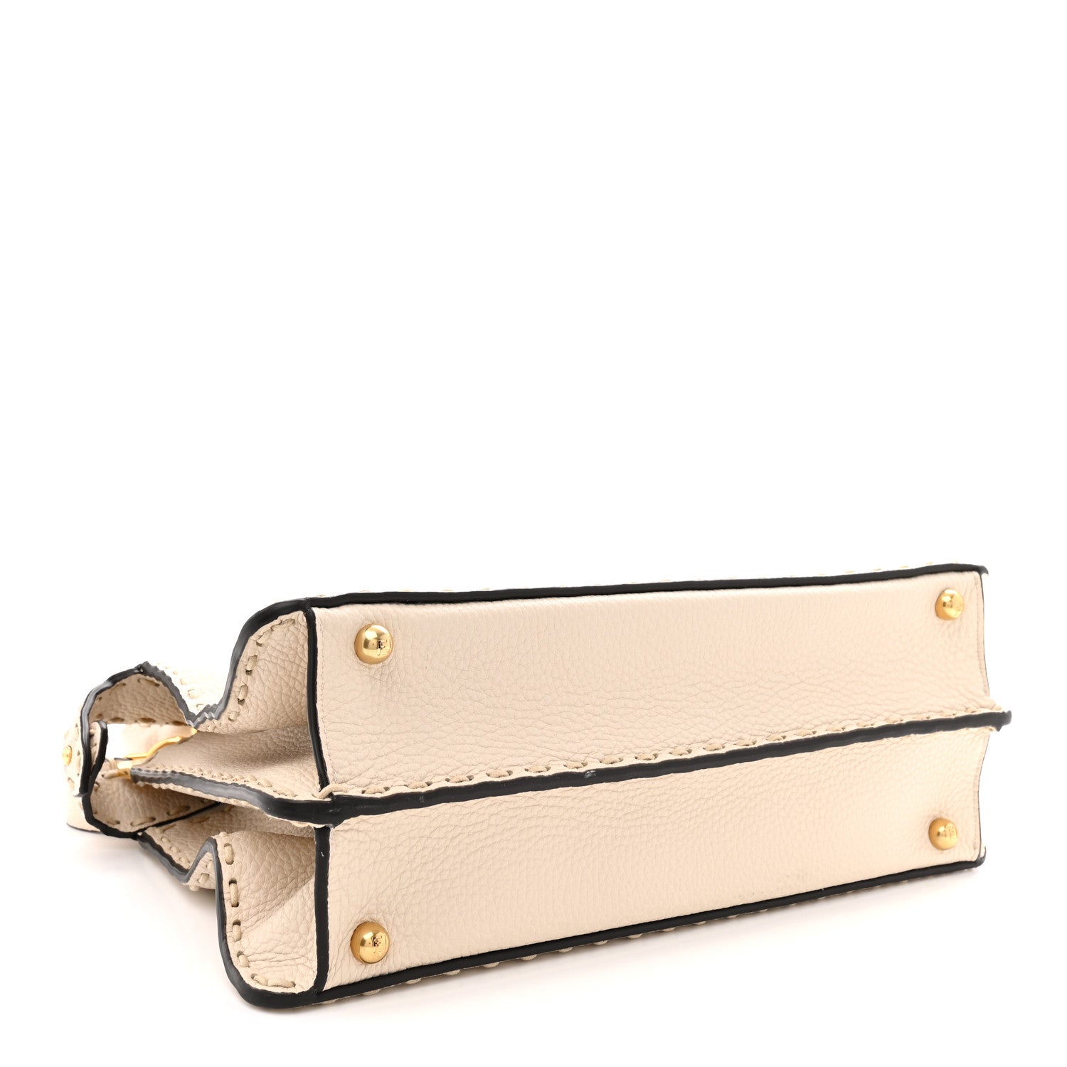 Fendi Cuoio Romano Selleria Chamois Medium Peekaboo I SEE U Satchel White 7 of 19