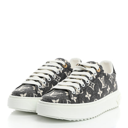 Louis Vuitton Denim Monogram Time Out Sneakers 36.5 3 of 9