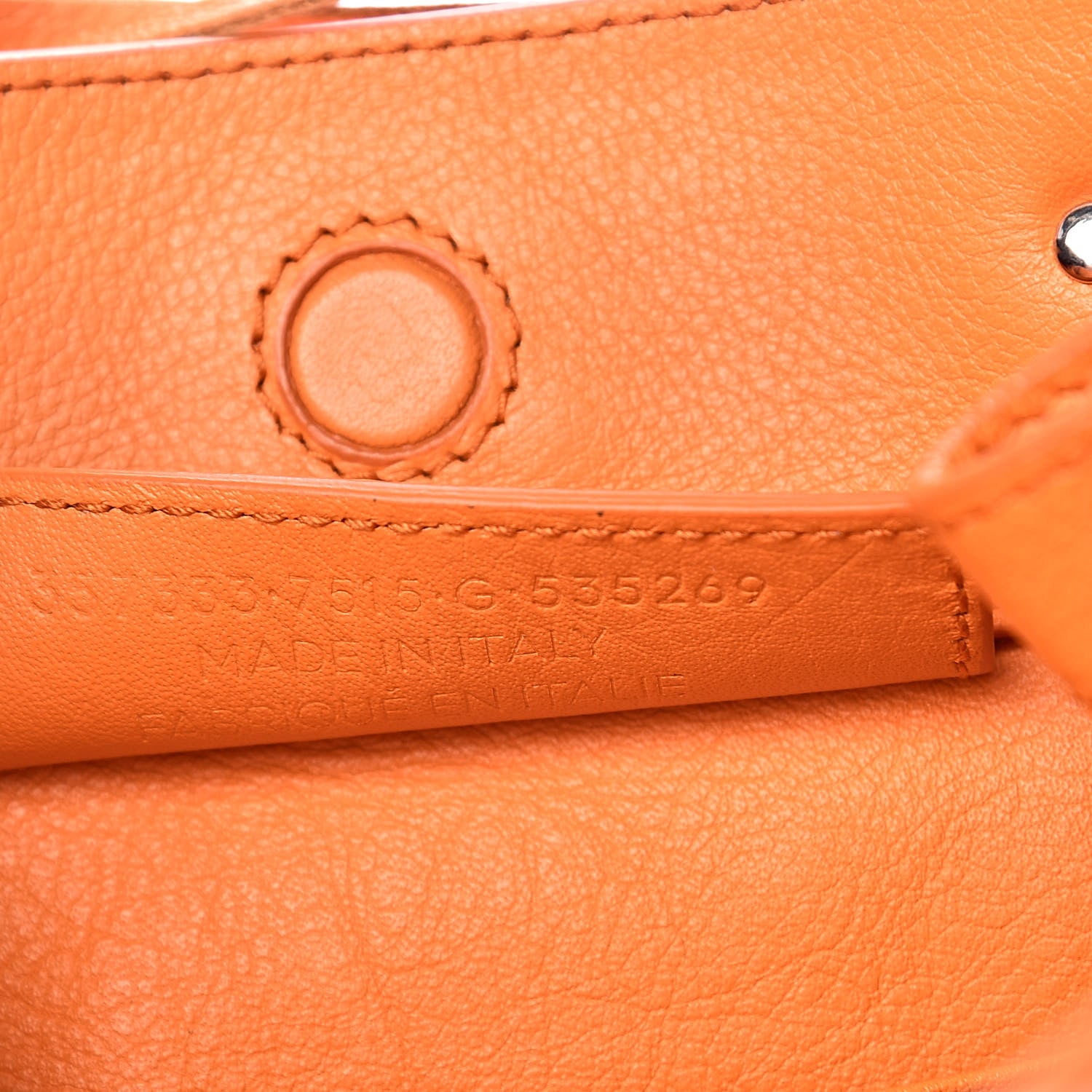 Balenciaga Calfskin Papier Mini A4 Zip Around Tote Orange 7 of 10