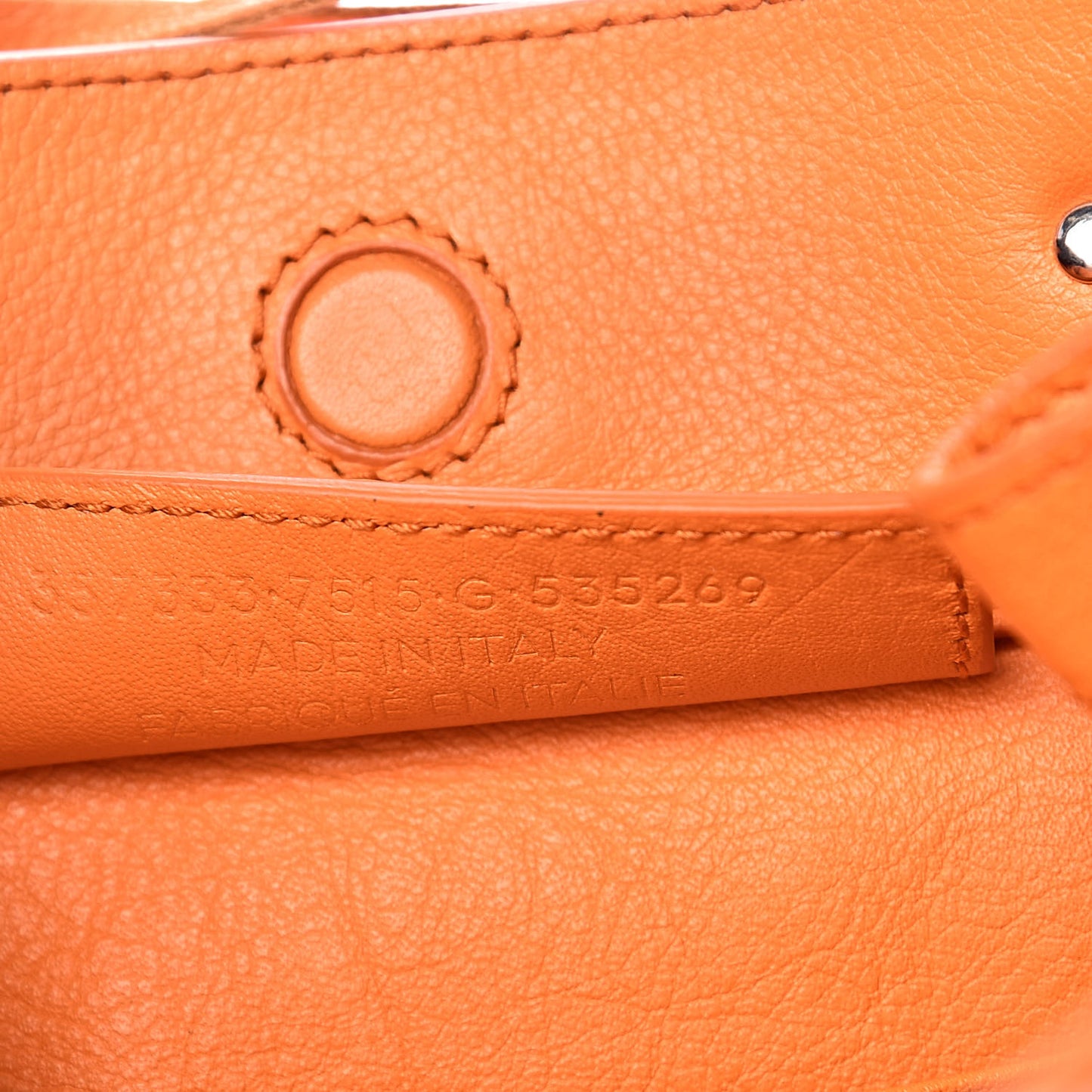 Calfskin Papier Mini A4 Zip Around Tote Orange
