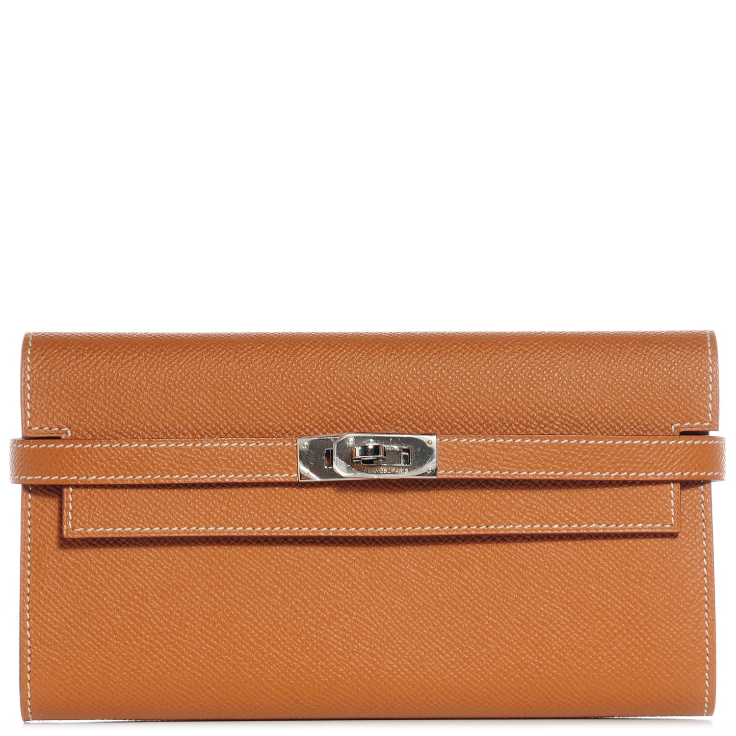 Hermes Epsom Kelly Longue Wallet Gold 1 of 9