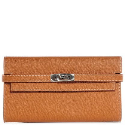 Hermes Epsom Kelly Longue Wallet Gold 1 of 9