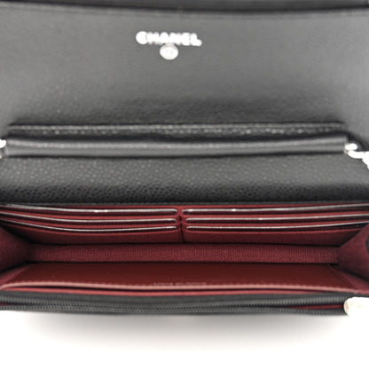 Chanel Caviar Quilted Wallet on Chain WOC Black 5 of 12