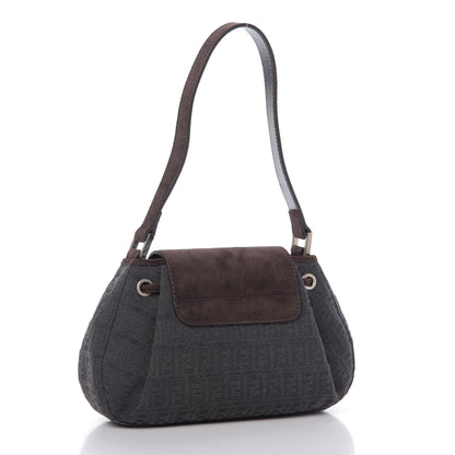Fendi Zucchino Suede Baguette Brown 3 of 8
