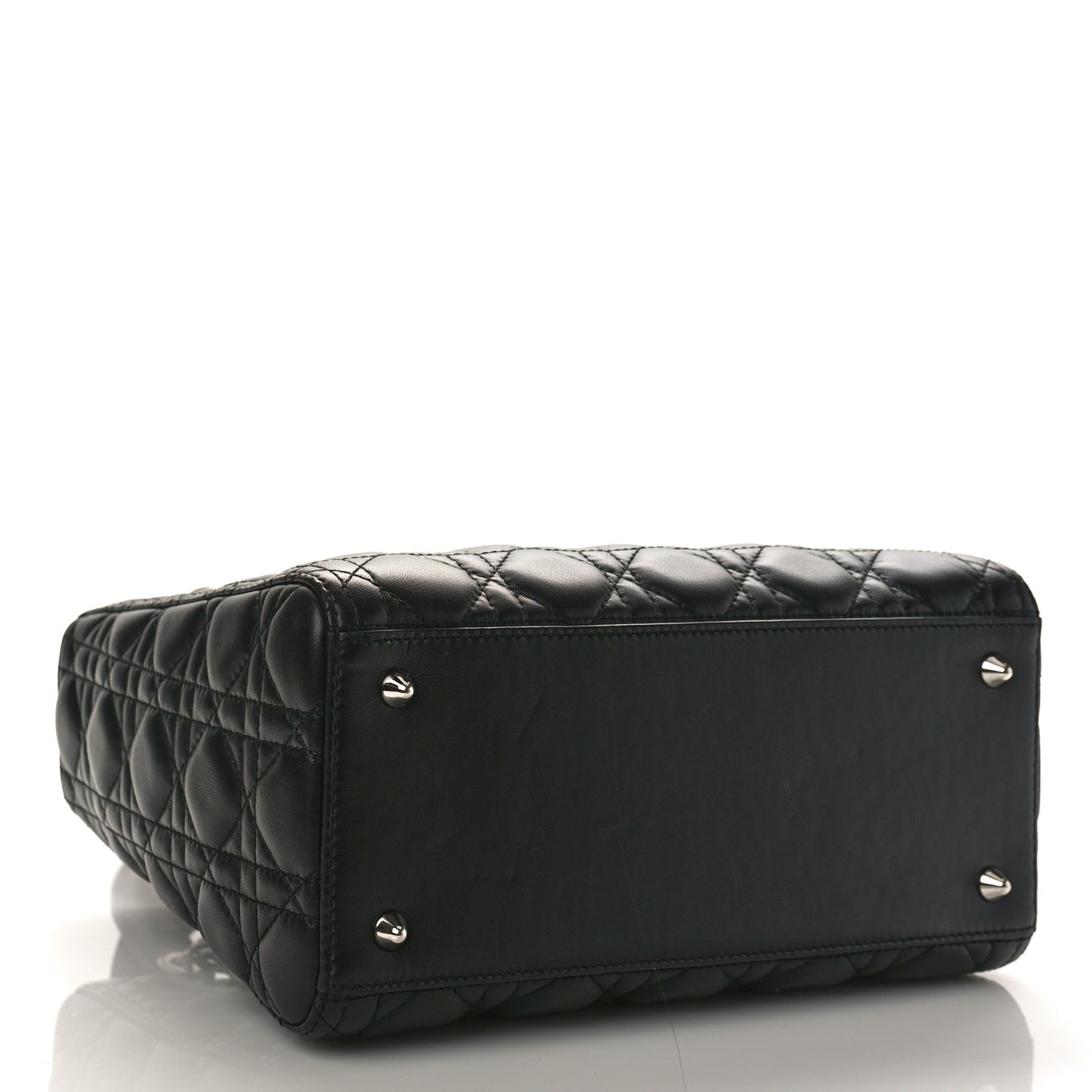 Lambskin Cannage Medium Lady Dior Black