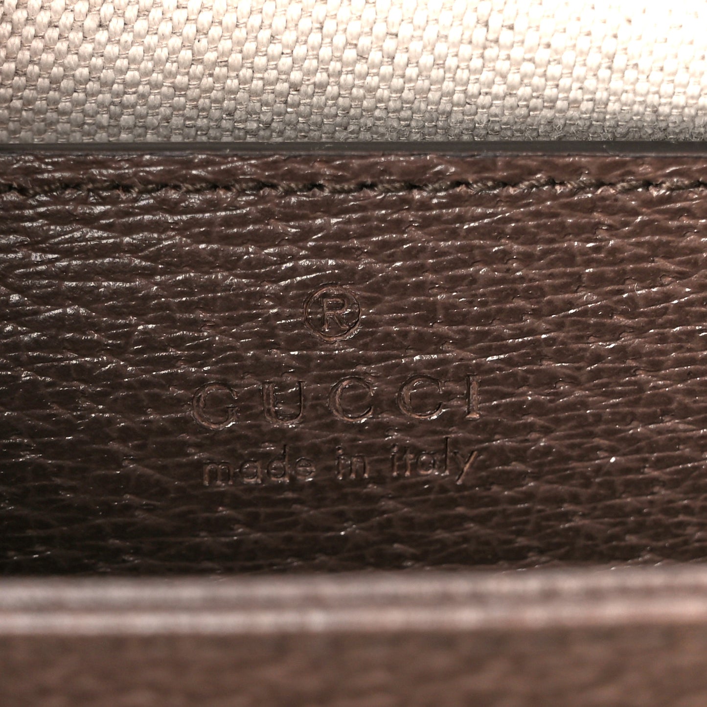 Monogram Jumbo GG Textured Dollar Calfskin Web Small Ophidia Chain Shoulder Bag Camel Ebony New Acero